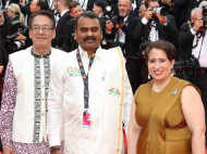 Guneet Monga turns up at the Cannes 2023 red carpet in a saree; thanks the Indian government