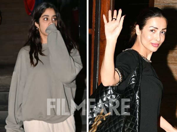 Janhvi Kapoor and Malaika Arora turn up in style as they get clicked in the city