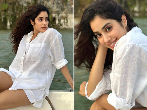 Janhvi Kapoor keeps it classic in a crisp white shirt; see pics