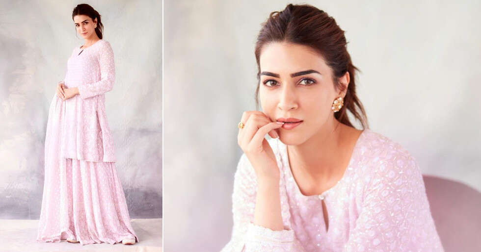 Kriti Sanon looks ethereal in a lavender ethnic set, see pics