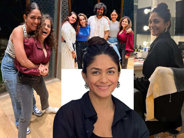 Mrunal Thakur shares BTS images as she wraps up the Mumbai schedule for Nani 30