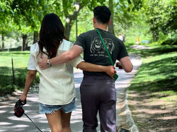 Priyanka Chopra Jonas enjoys a walk in the park with her husband Nick Jonas