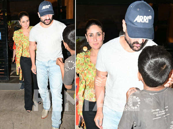 Kareena Kapoor Khan and Saif Ali Khan step out for dinner in the city