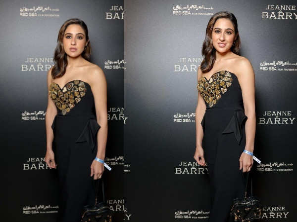 Sara Ali Khan’s second look for the Cannes is a classic all black ensemble