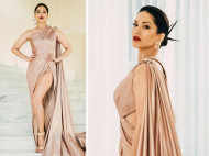 Here’s a closer look at Sunny Leone’s elegant blush pink gown at the Cannes