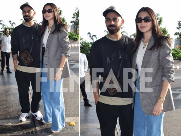 Anushka Sharma and Virat Kohli get clicked at the airport. Are they headed for Cannes?