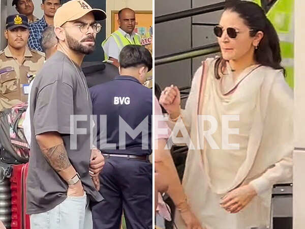 Virat Kohli and Anushka Sharma return to Mumbai after the World Cup 2023 final. Pics: