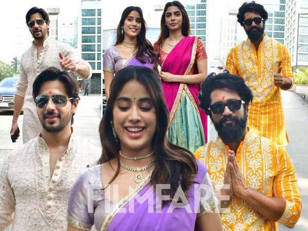 Pics: Vicky Kaushal, Janhvi Kapoor, Sidharth Malhotra and more attend Dhanteras Puja in the city