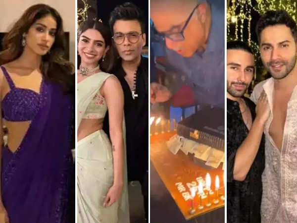 Inside Boney Kapoor’s birthday bash with Janhvi Kapoor and rumoured boyfriend Shikhar Pahariya