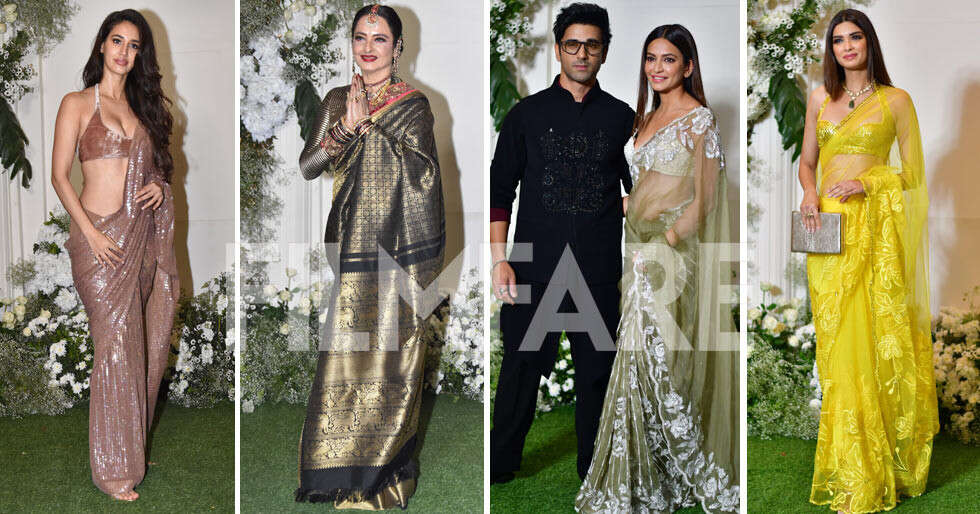 Disha Patani, Rekha and more attend Manish Malhotra’s star studded Diwali party