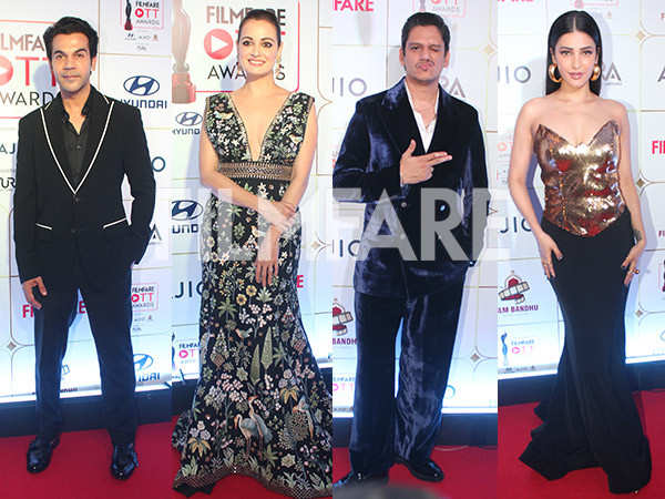 Filmfare OTT Awards 2023: Rajkummar Rao, Vijay Varma and others arrive at the red carpet. Pics: