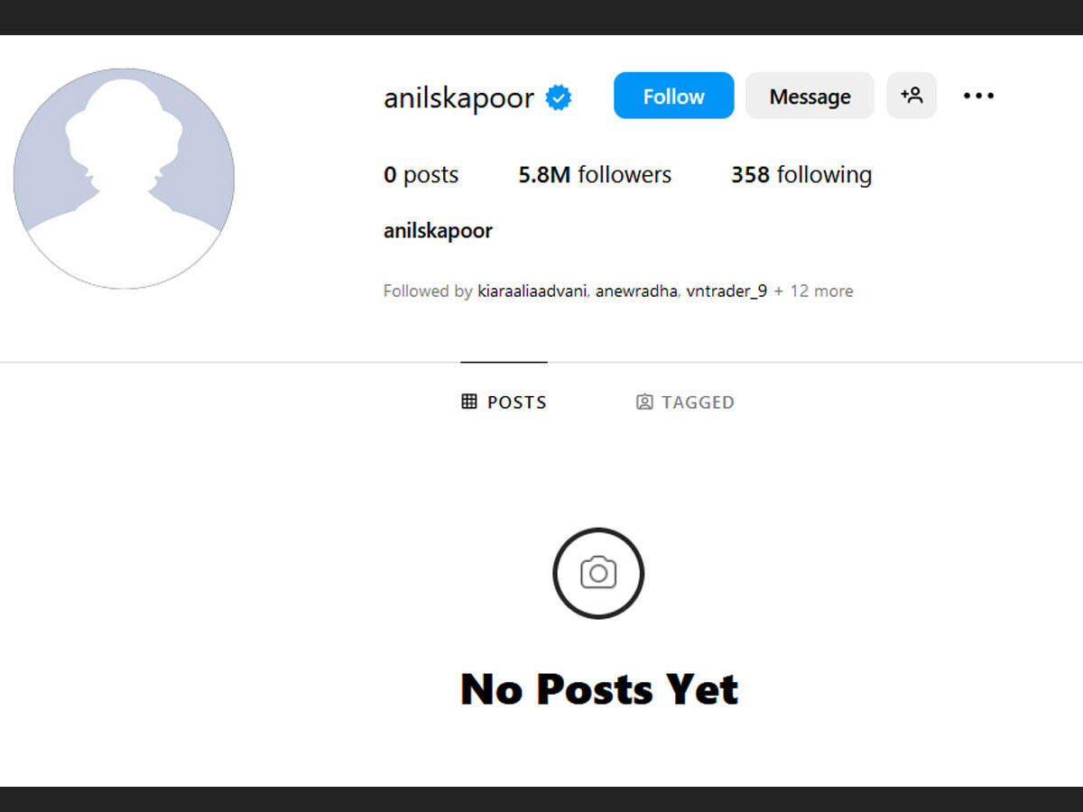 Anil Kapoor Instagram