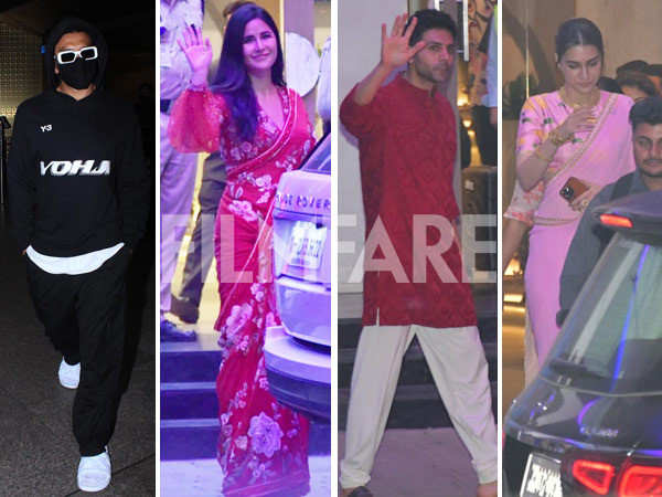 Katrina Kaif, Kriti Sanon, Ranveer Singh and others return to Mumbai. See pics: