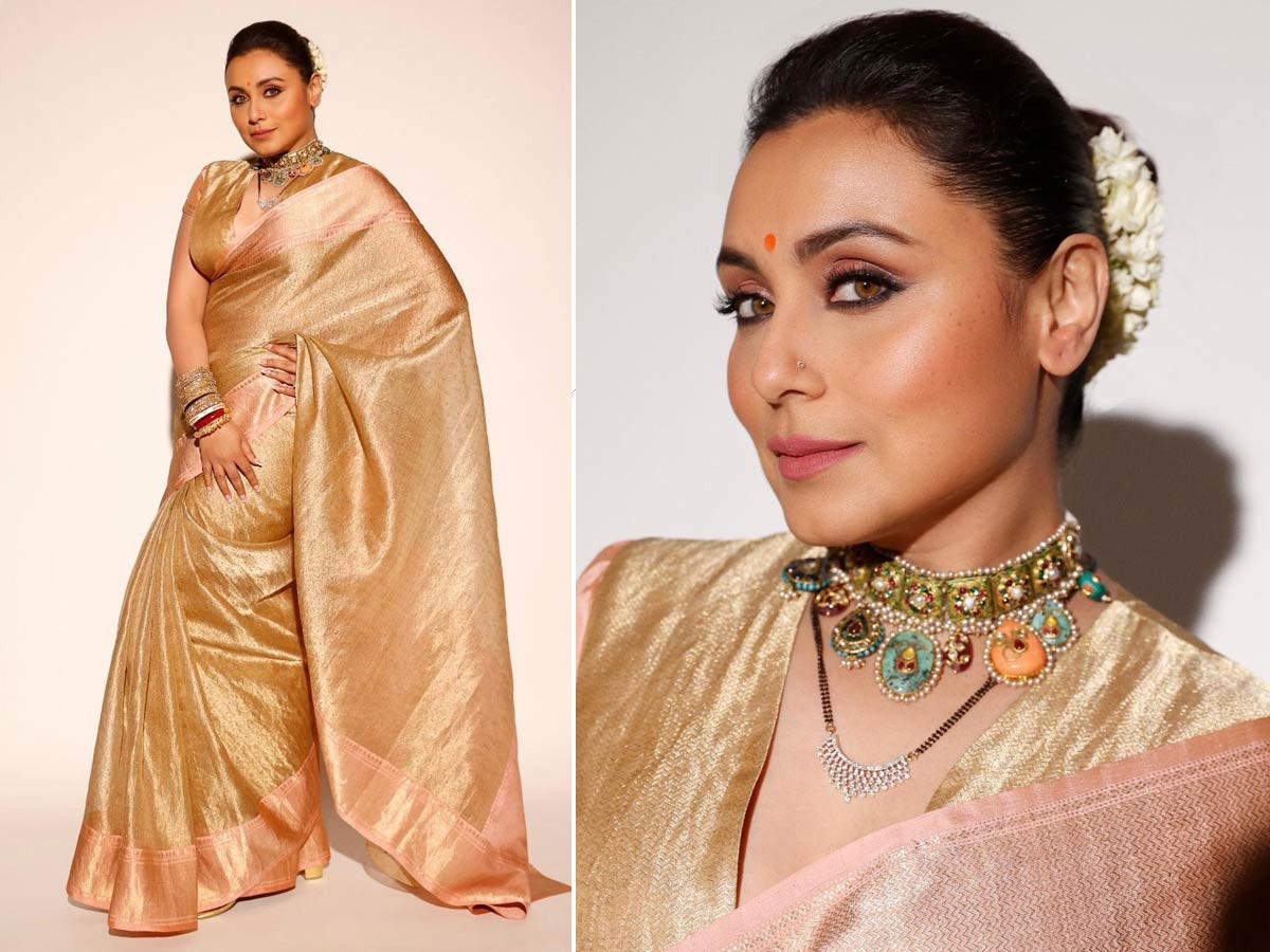 Rani Mukerji stuns in an elegant white saree for the promotions of Mrs.  Chatterjee Vs Norway | Filmfare.com