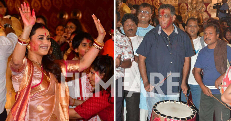 Durga Puja 2023: Rani Mukerji impresses with her Sindoor Khela performance