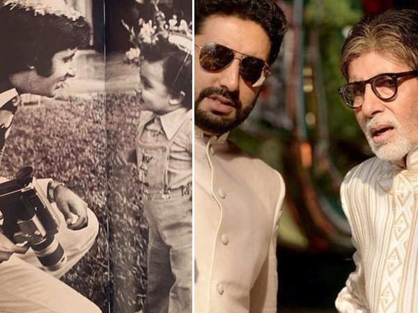 Amitabh Bachchan shares an unseen picture with Abhishek Bachchan: “You started early…”