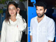 Rumoured couple Ananya Panday and Aditya Roy Kapur twin in white as they get clicked in the city