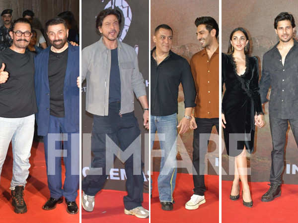 Gadar 2 bash: Shah Rukh Khan, Sunny Deol, Sidharth-Kiara, Ajay-Kajol and others attend in style