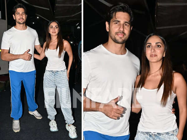 Kiara Advani and Sidharth Malhotra twin in white as they get snapped in the city