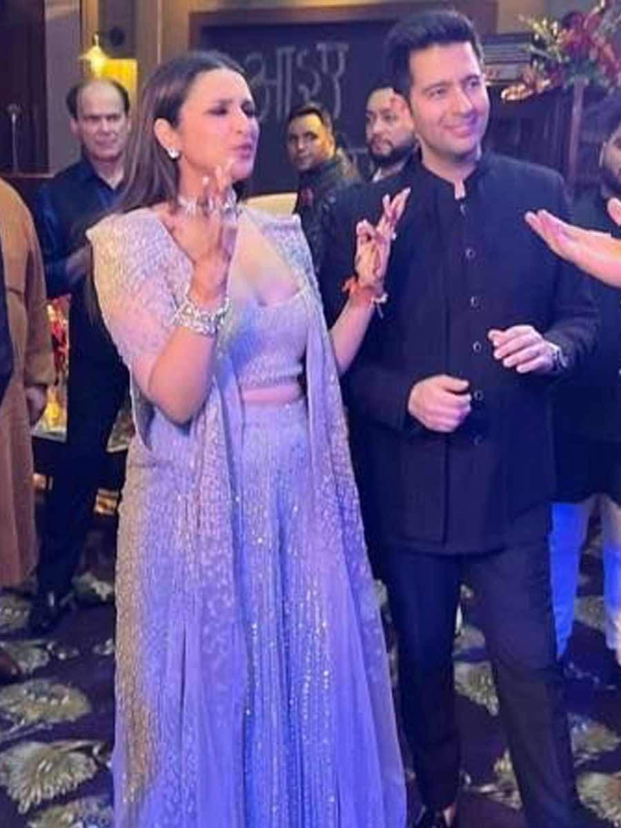 Parineeti Chopra and Raghav Chadha reception