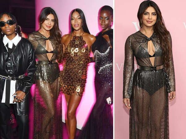 Priyanka Chopra Takes The Glam Game Mighty High In A Sheer Black