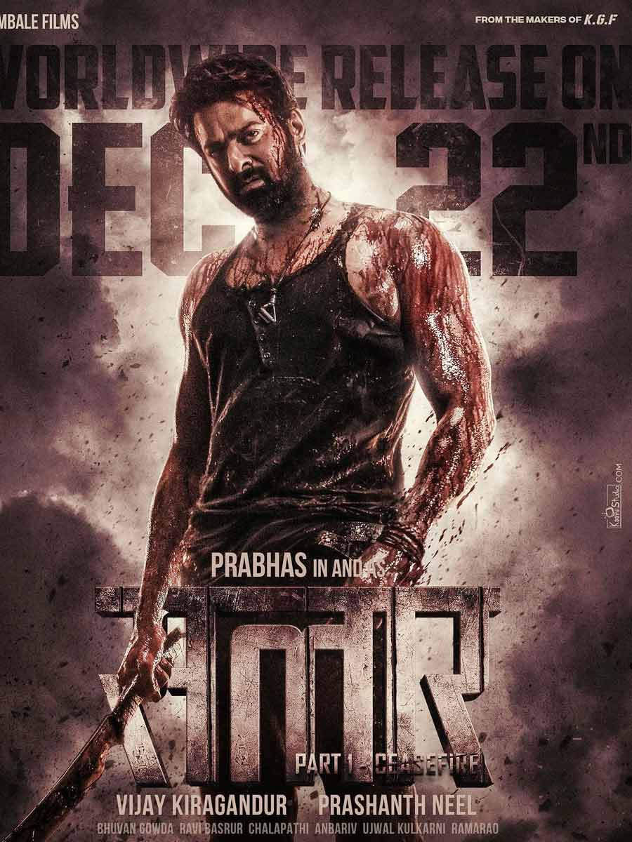 Makers drop a new poster of Prabhas' Salaar and confirms the release date  of the film