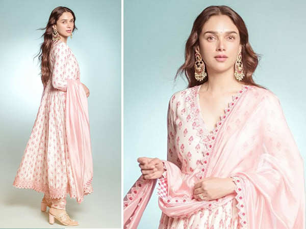 Aditi Rao Hydari looks ethereal in a pink anarkali, check out pics