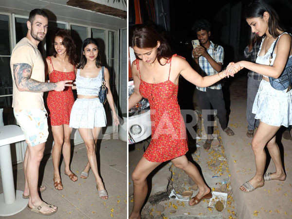 BFFs Disha Patani and Mouni Roy clicked in the city, See Pics