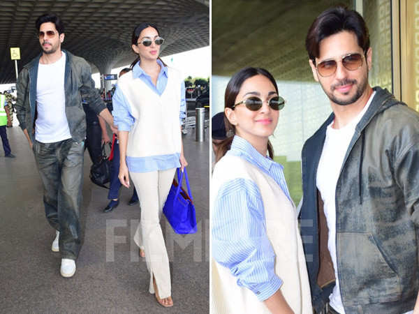 Spotted: Sidharth Malhotra and Kiara Advani gets clicked at the airport 