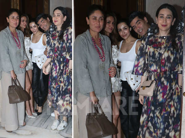 Kareena Kapoor Khan, Karisma Kapoor, Malaika Arora and more enjoy a girls' night out. See pics: