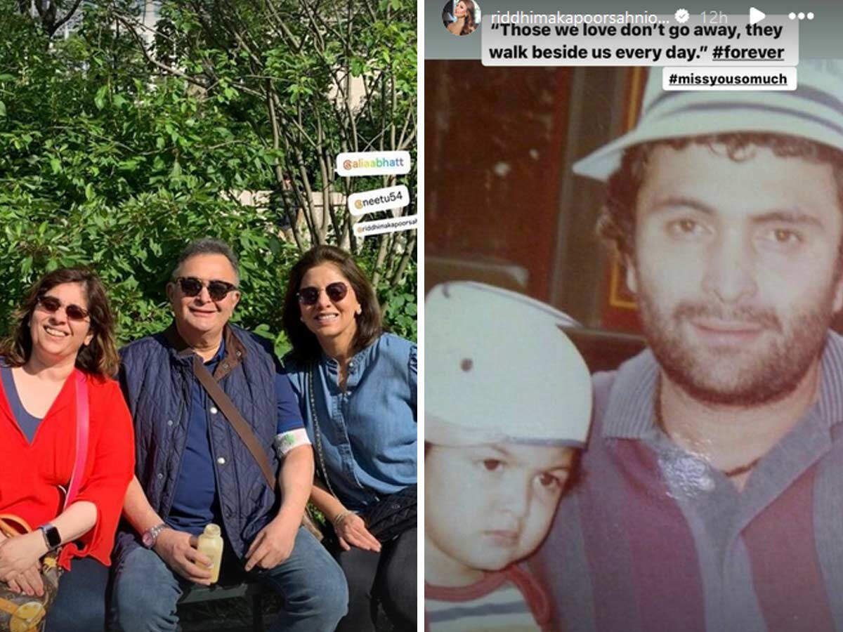 Neetu Kapoor, Riddhima Kapoor remember Rishi Kapoor on his death ...