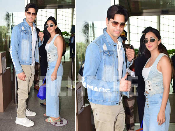 Kiara Advani and Sidharth Malhotra get clicked at the airport. See pics: