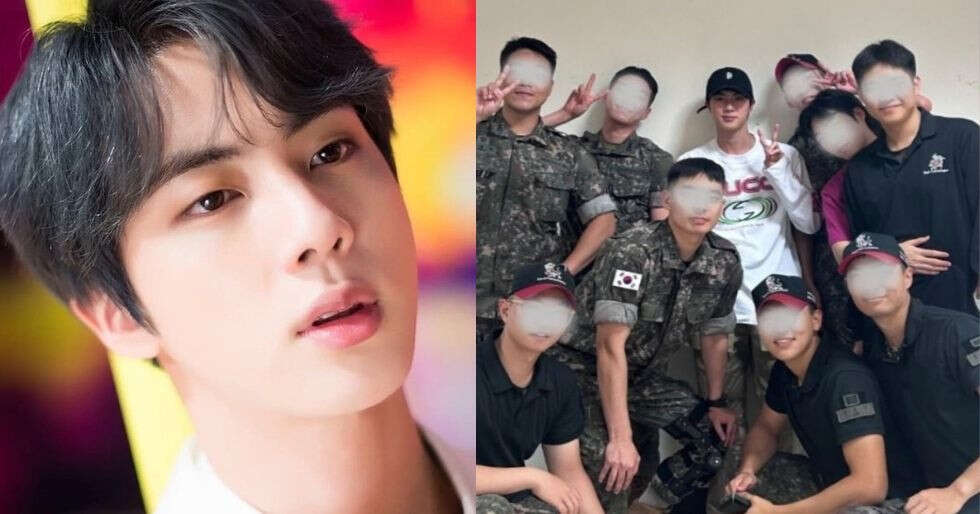 PHOTOS: BTS’ Jin returns to military base and meets fellow junior soldiers