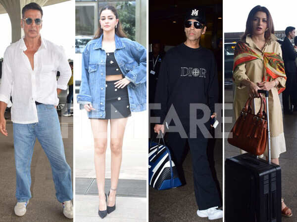 Karan Johar, Ananya Panday step out in the city looking stylish