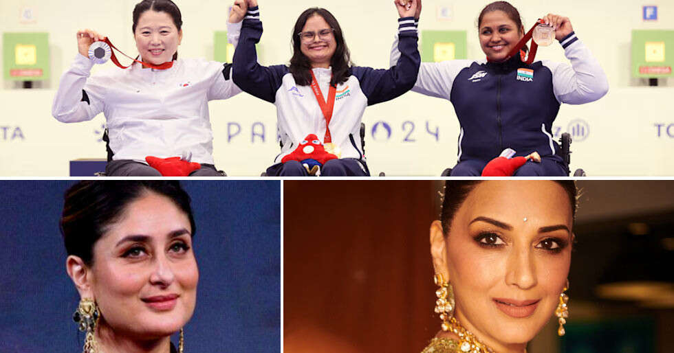 Kareena Kapoor, Sonali Bendre and more shower love on athletes for Paris Paralympics win