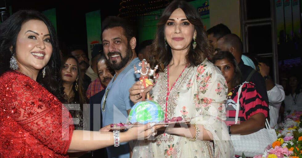 Salman Khan and Sonali Bendre promote eco-friendly Ganpati celebrations