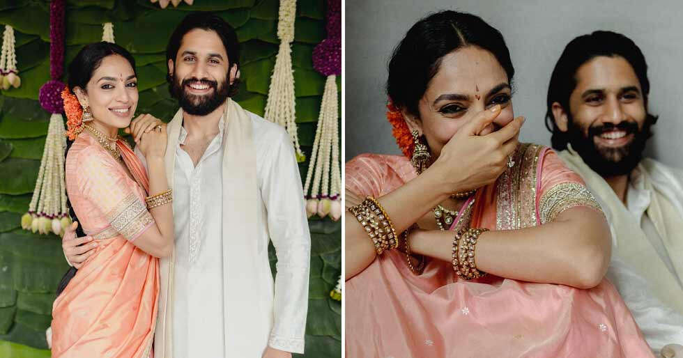 Sobhita Dhulipala and Naga Chaitanya’s engagement pictures are out of a fairytale