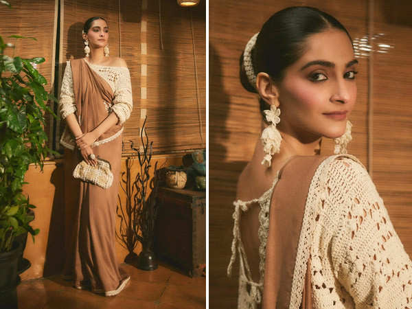 Sonam Kapoor Ahuja's ethereal saree look is too good to miss | Filmfare.com