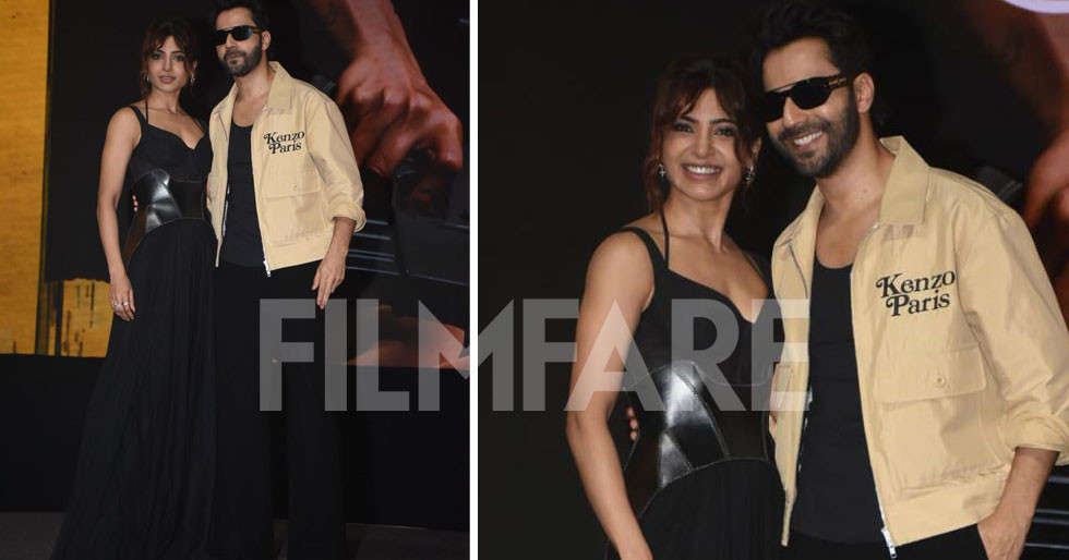 Varun Dhawan and Samantha Ruth Prabhu at Citadel: Honey Bunny teaser launch