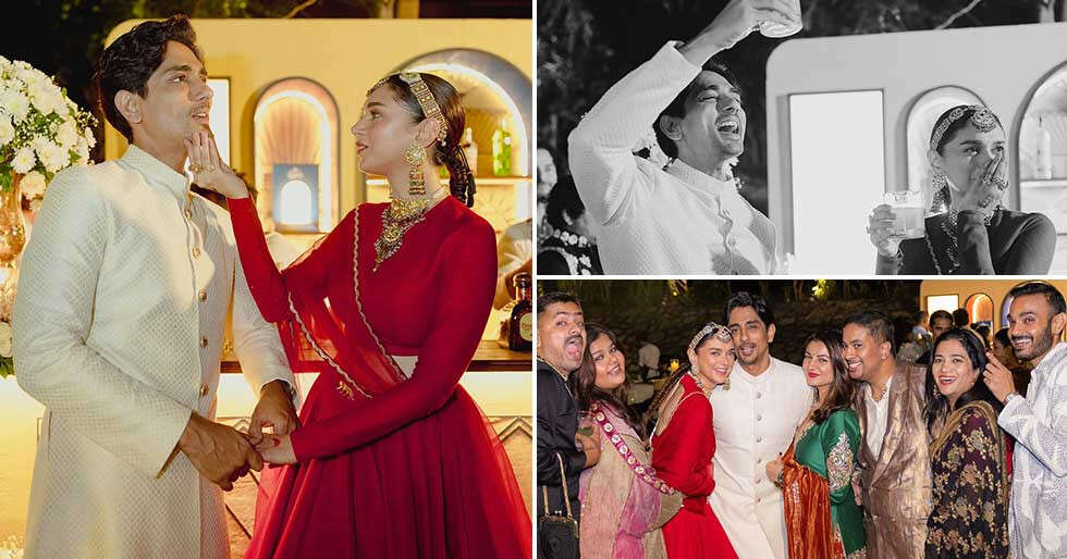 Stunning Clicks From Aditi Rao Hydari and Siddharth’s Wedding