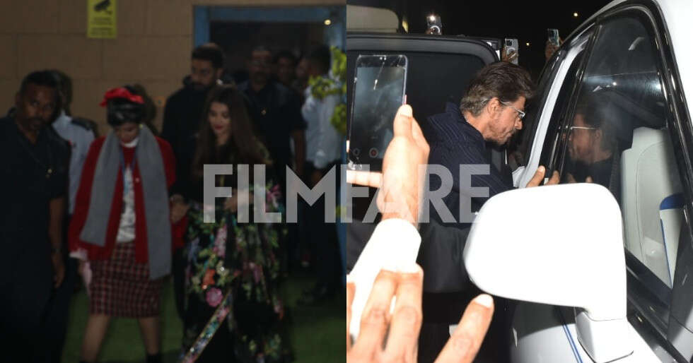 Pics: Aishwarya Rai Bachchan, Abhishek Bachchan, SRK & more at school event