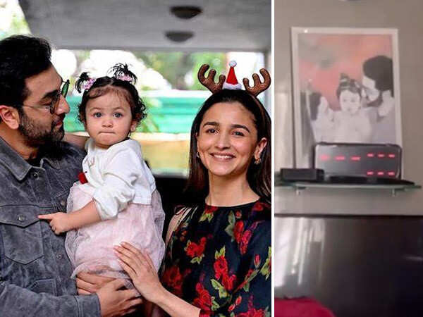Alia Bhatt Ranbir Kapoors kitchen has the cutest family photo with Raha