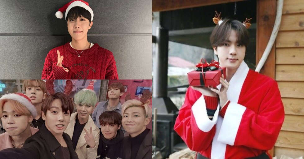 Photos: BTS members celebrating Christmas over the years