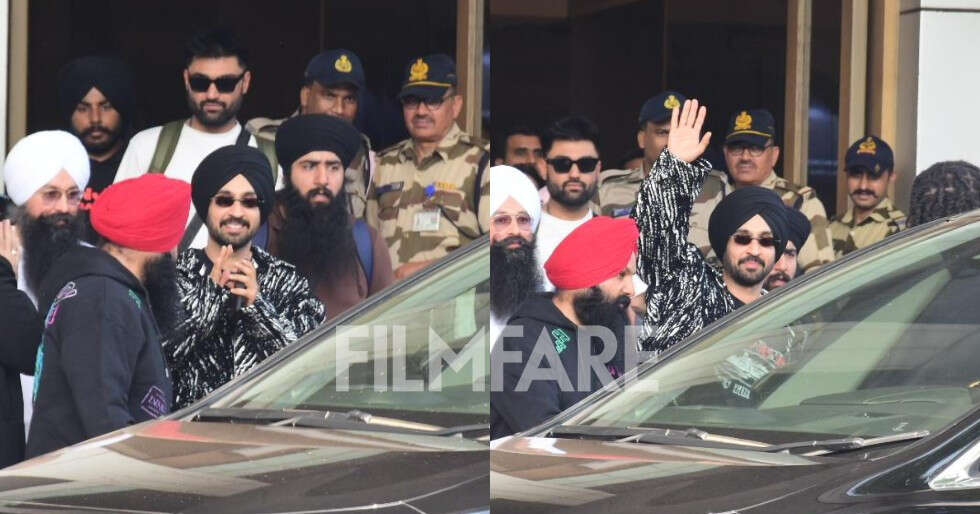 Diljit Dosanjh Makes a Stylish Entrance at the Mumbai Airport