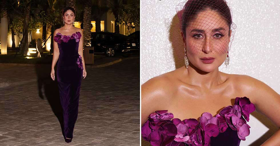 In pics: Kareena Kapoor Khan Goes Glam in a Purple Gown in Jeddha