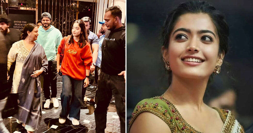 Rashmika Mandanna Watches Pushpa 2 with Vijay Deverakondas Family