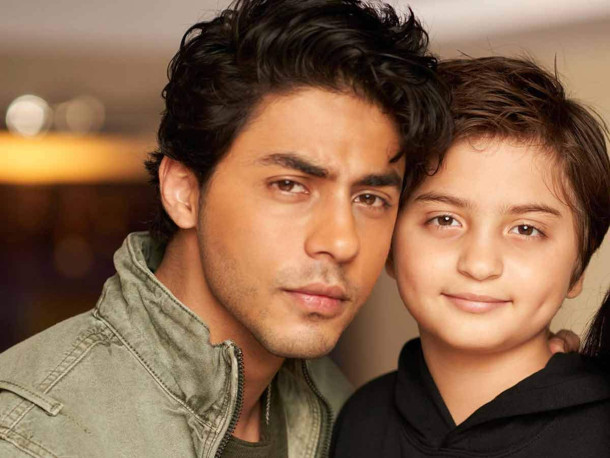 Aryan Khan and AbRam Khan 