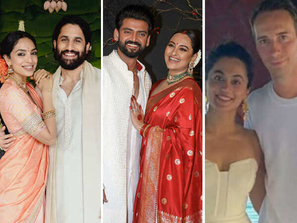 From Taapsee-Mathias to Sobhita-Chaitanya: Top celebrity weddings of 2024