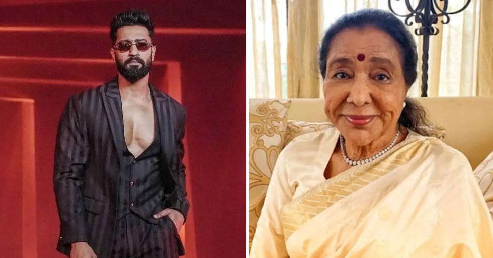 Vicky Kaushal reacts to Asha Bhosles Tauba Tauba performance