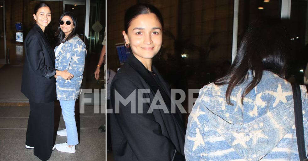 Alia Bhatt and Shaheen Bhatt serve sister style goals as they arrive at the airport. See pics: